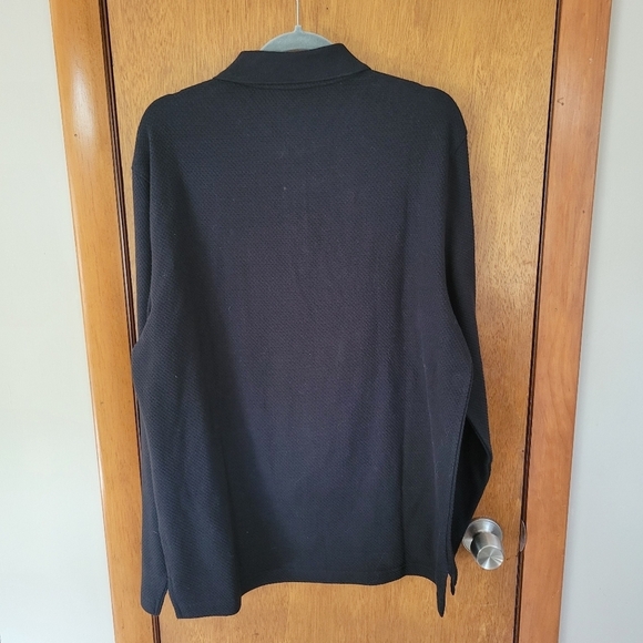 Kenneth Cole Black AWEAR-TECH Quarter Zip Pullover Mens - Picture 3 of 5